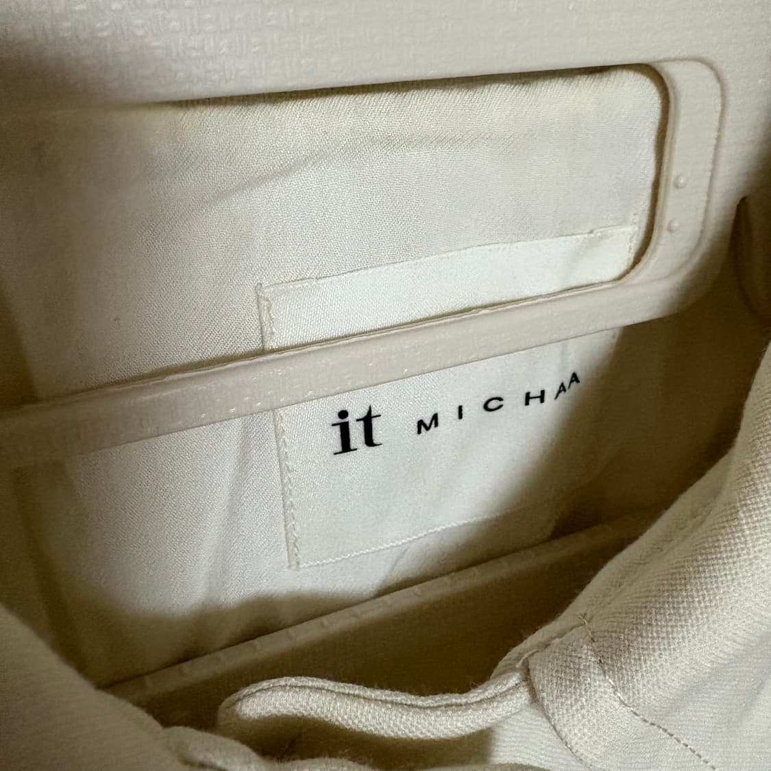 IT MICHAA cream white single coat 상품이미지3