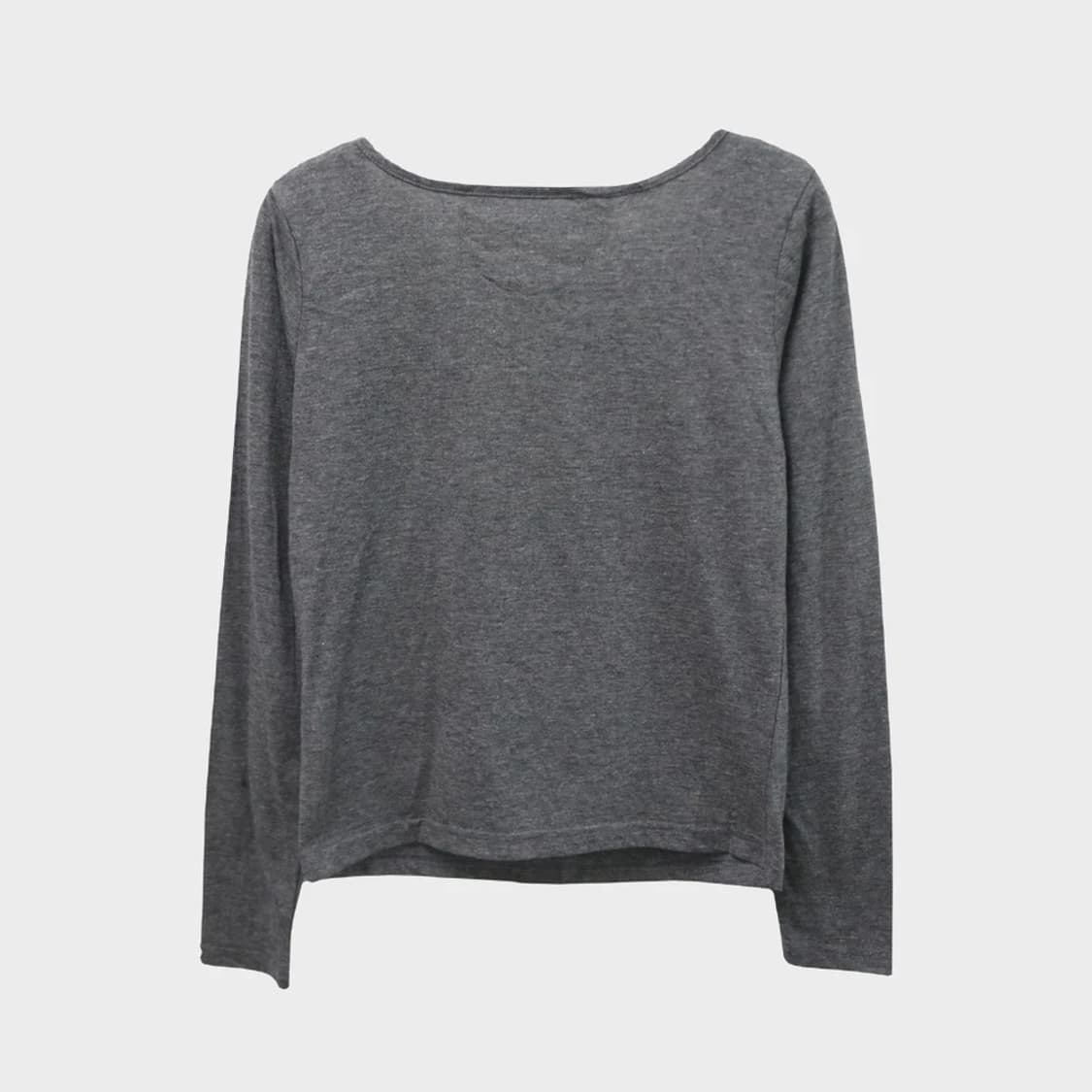 JOKY GAL 차콜 유넥 긴팔 티셔츠 61396 상품이미지2