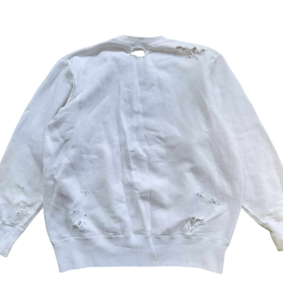 컬러 19AW 코튼 플리스 데미지 스웻 상품이미지6