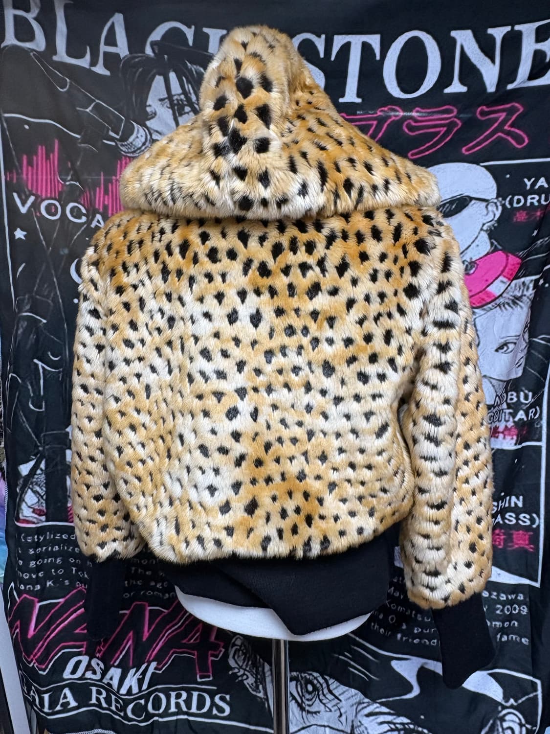 호피 퍼 갸루 아우터 상품이미지2