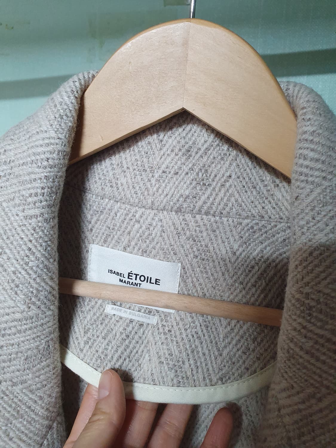 이자벨마랑 헤링본 롱코트 38 상품이미지7