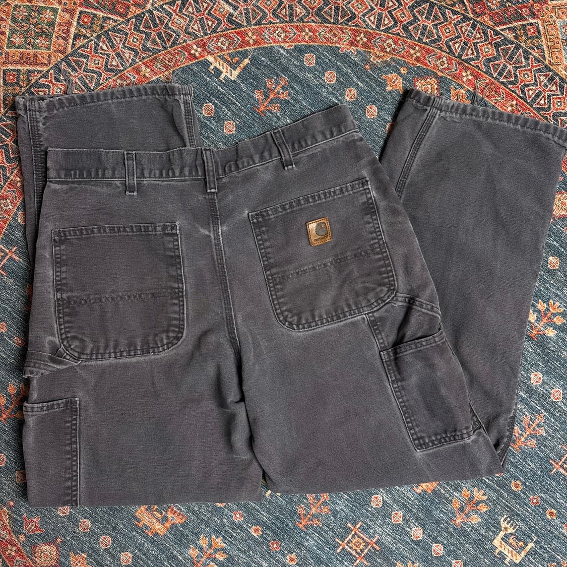 칼하트 가죽탭 싱글니 카펜터팬츠 상품이미지4