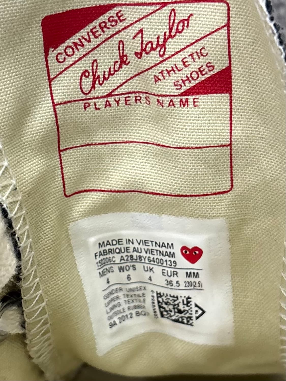 컨버스 꼼데가르송 플레이 척테일러 상품이미지10