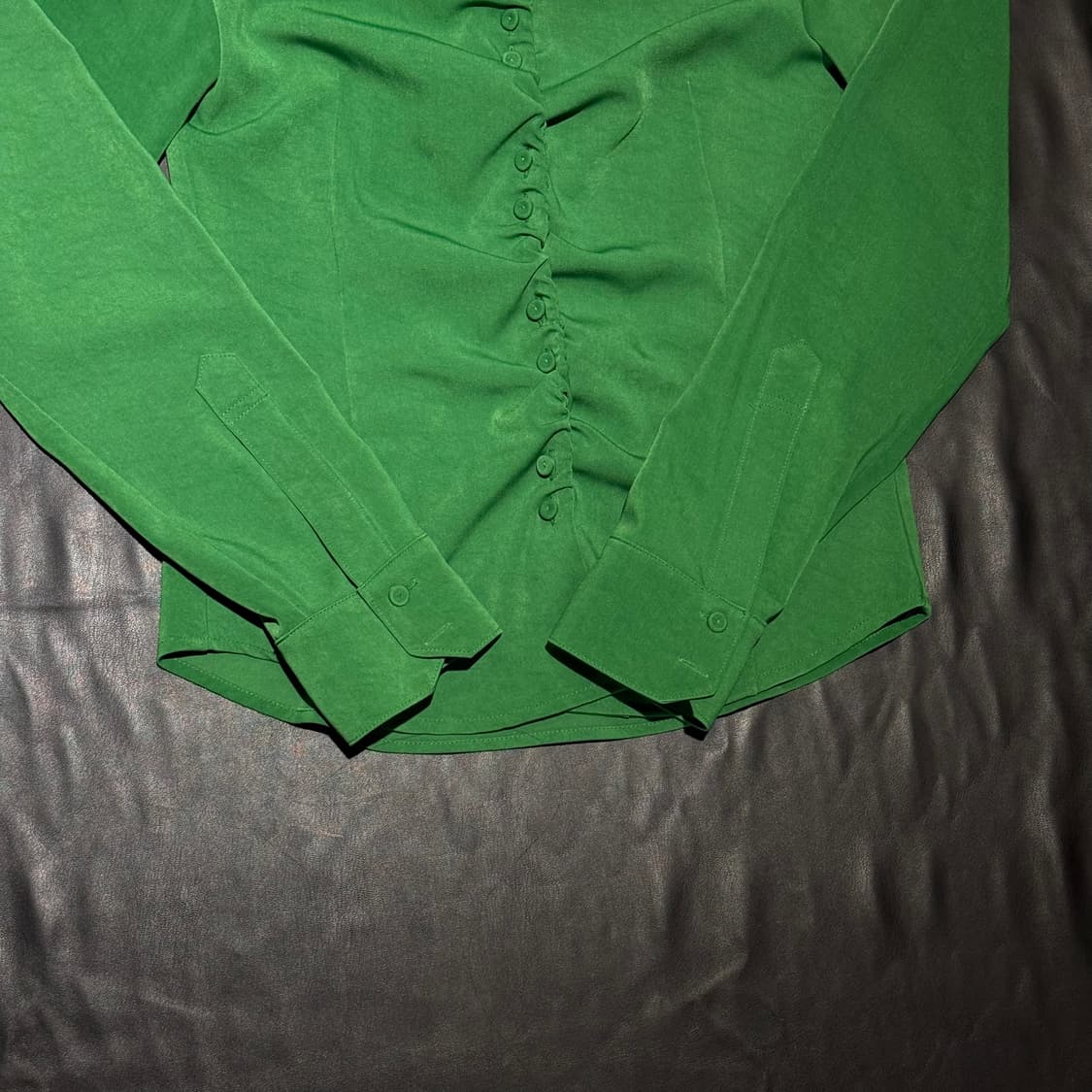 더 오픈 프로덕트 그린 블라우스 상품이미지3