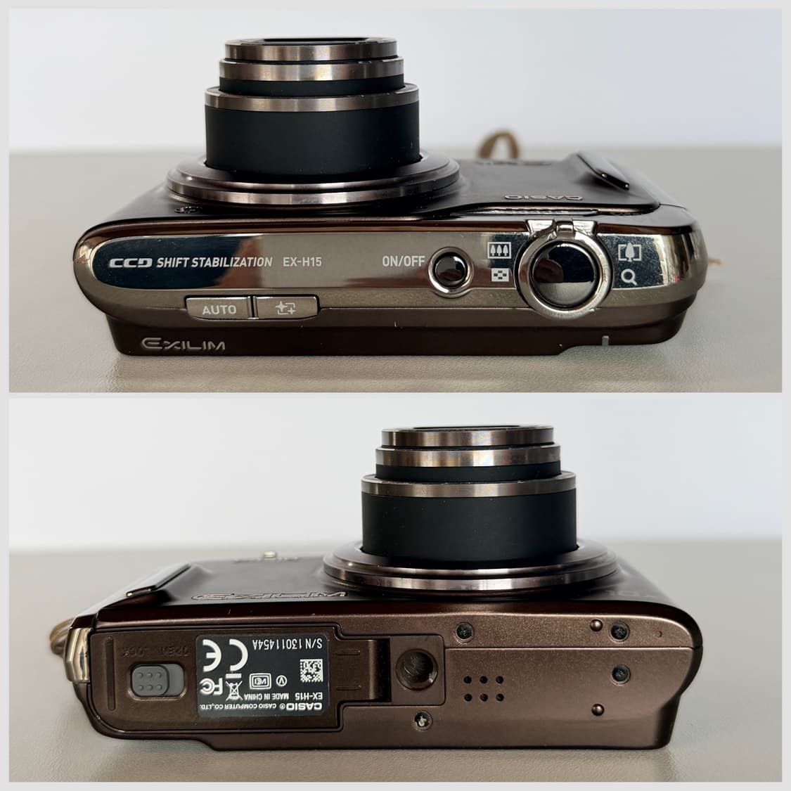 ✨츄 디카 미품✨CASIO 카시오 EX-H15 쵸코브라운🤎 상품이미지7