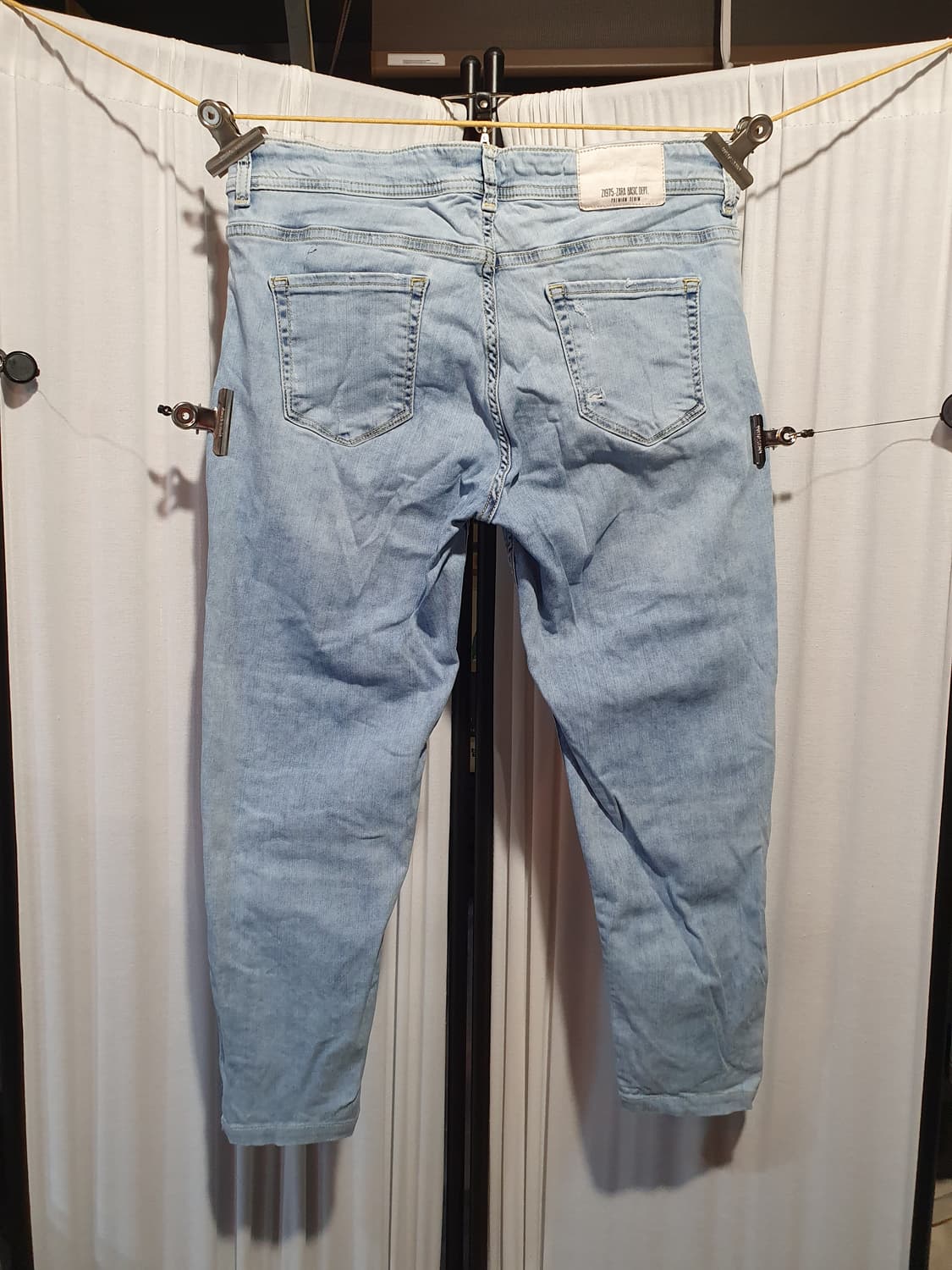ZARA BASIC 데미지 연청 스판 스키니 28사이즈 2508584 상품이미지6