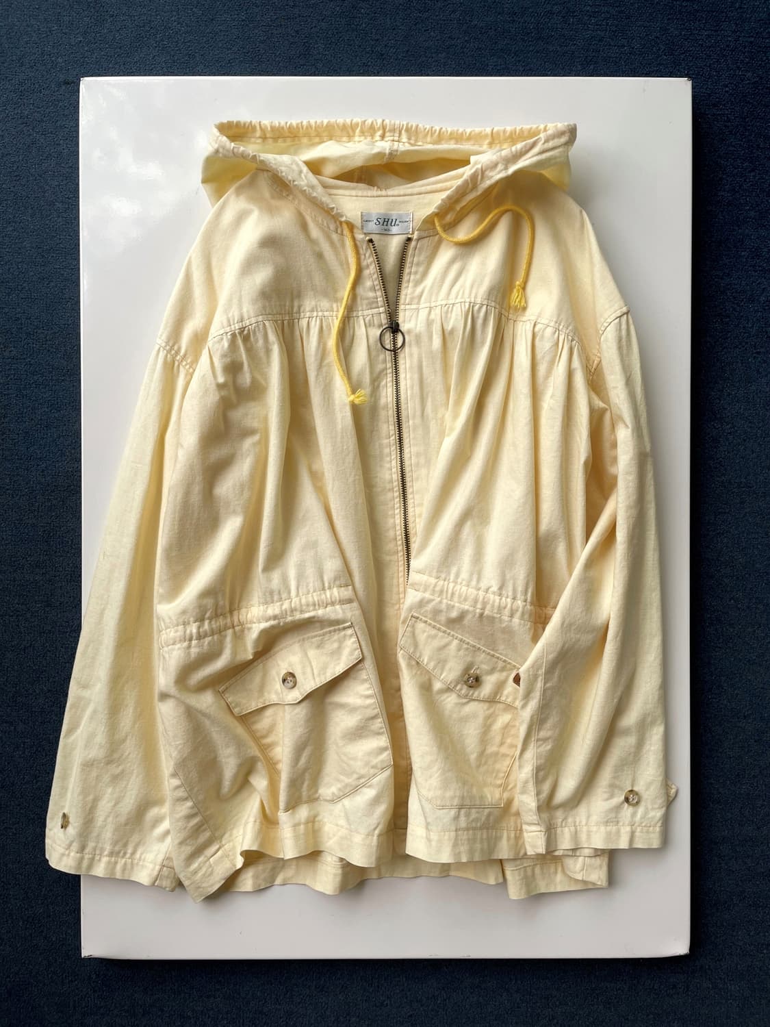 Shirred hood parker 상품이미지1