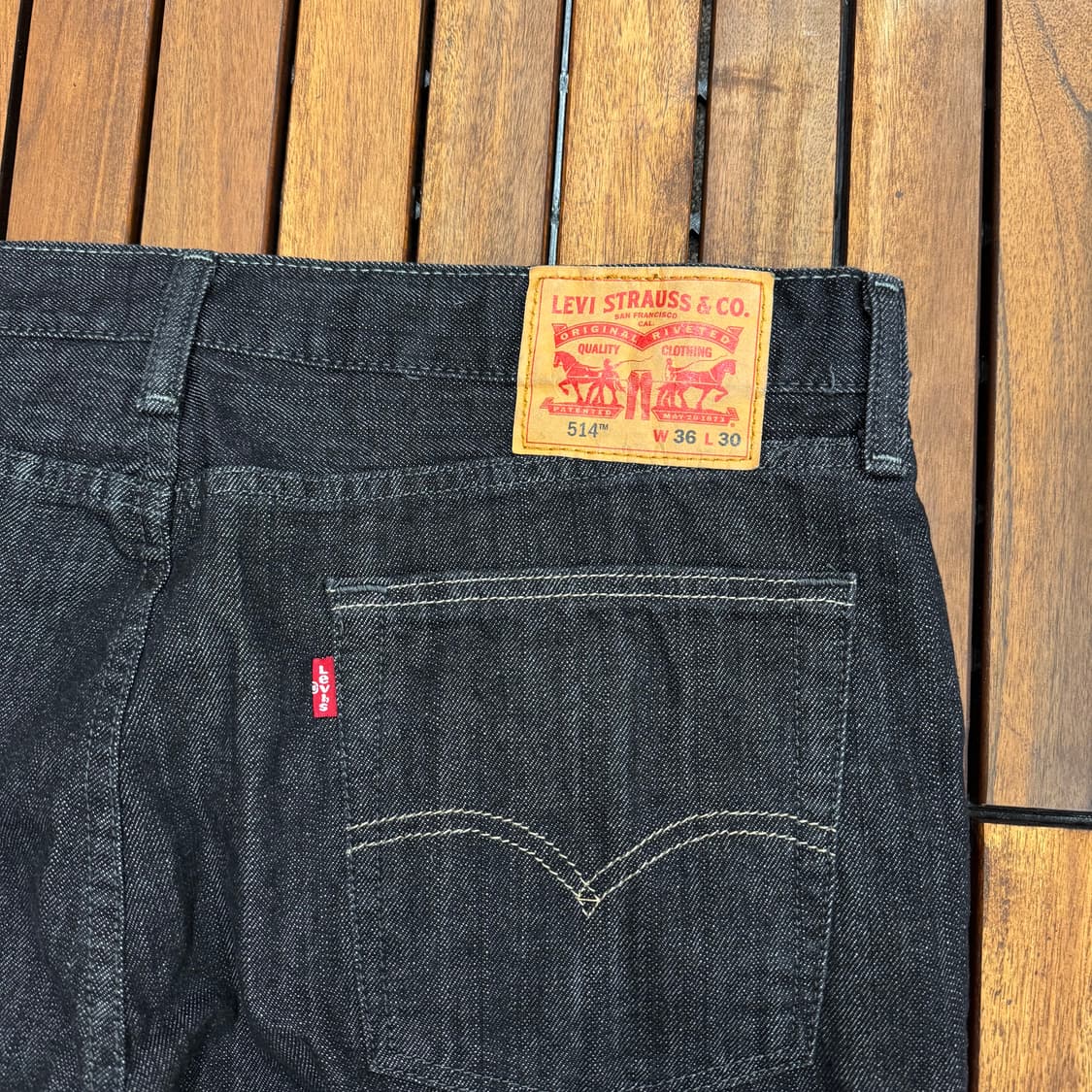 리바이스 514 생지 블랙진 (36)  상품이미지3