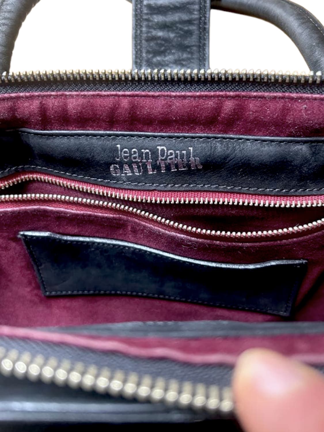 장폴고티에 스웨이드 벨티드 핸드백 상품이미지8