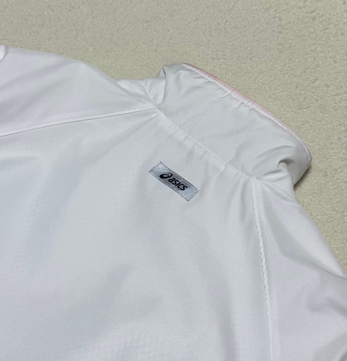 아식스 일본 화이트 핑크(피치) 바람막이 상품이미지8