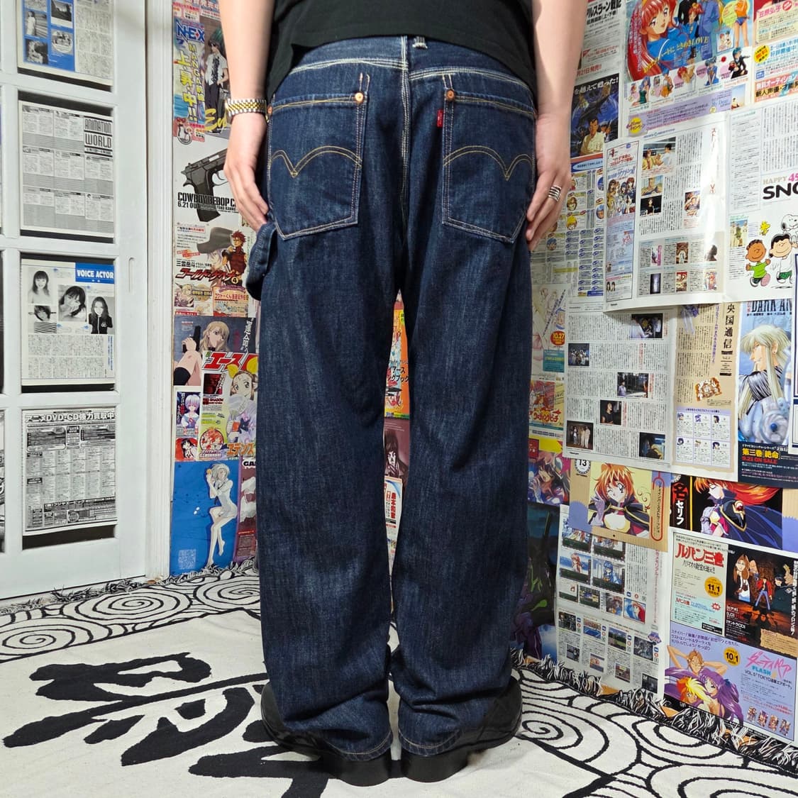 리바이스 533 카펜터 버튼플라이 루즈핏 데님 팬츠 상품이미지1