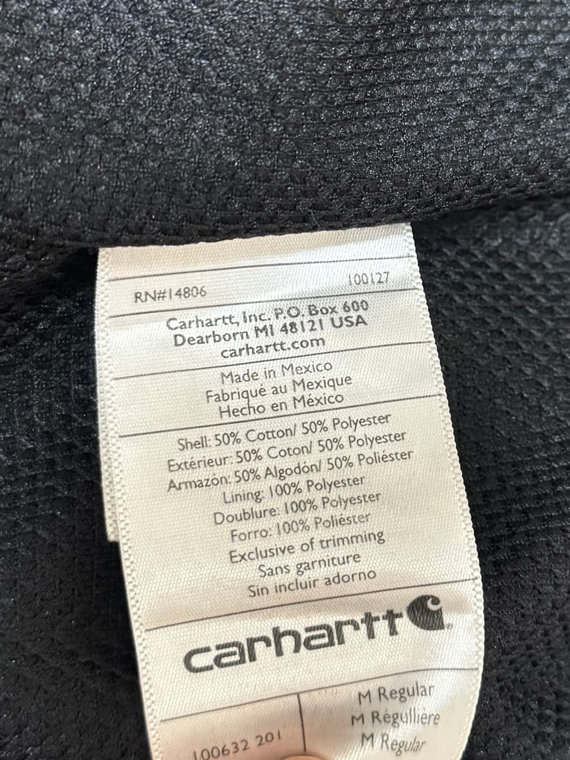 칼하트 후드집업 다크브라운 M 상품이미지6