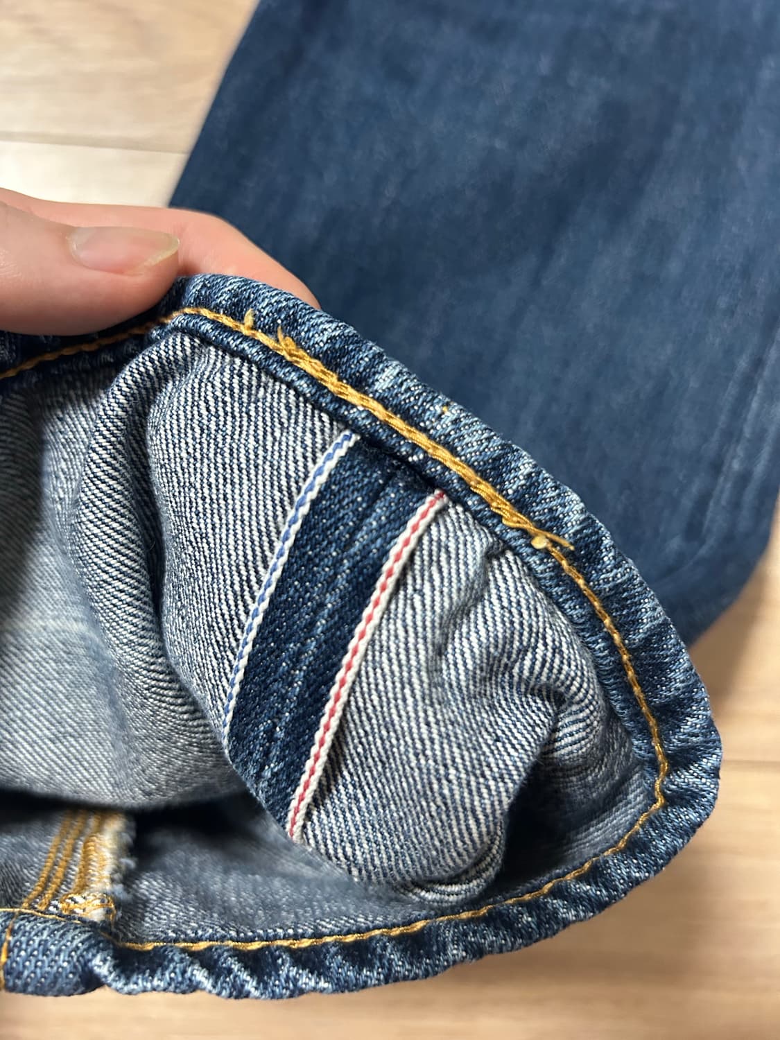 스튜디오 다치산 34 더블셀비지 데님팬츠 상품이미지4