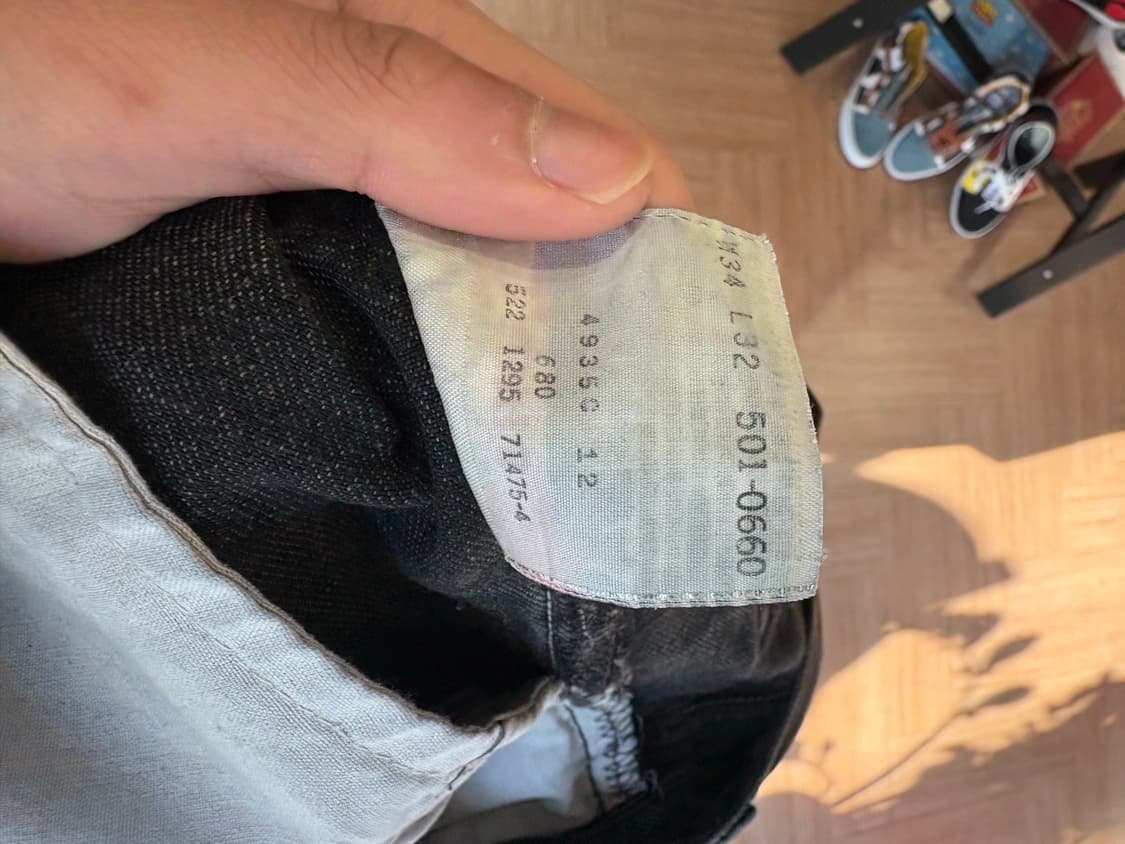 95s levis 501 흑청  상품이미지6