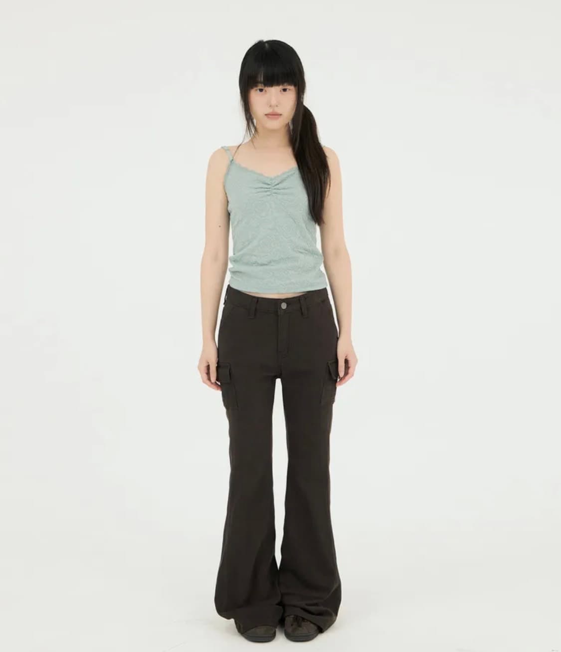 미레코 BUTTON LOW BOOTS-CUT PT BROWN 상품이미지2