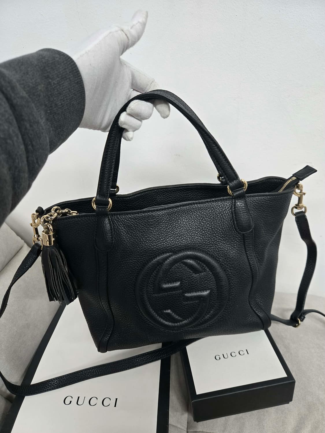 [보증서 정품] 구찌 소호 테슬 숄더백 상품이미지1