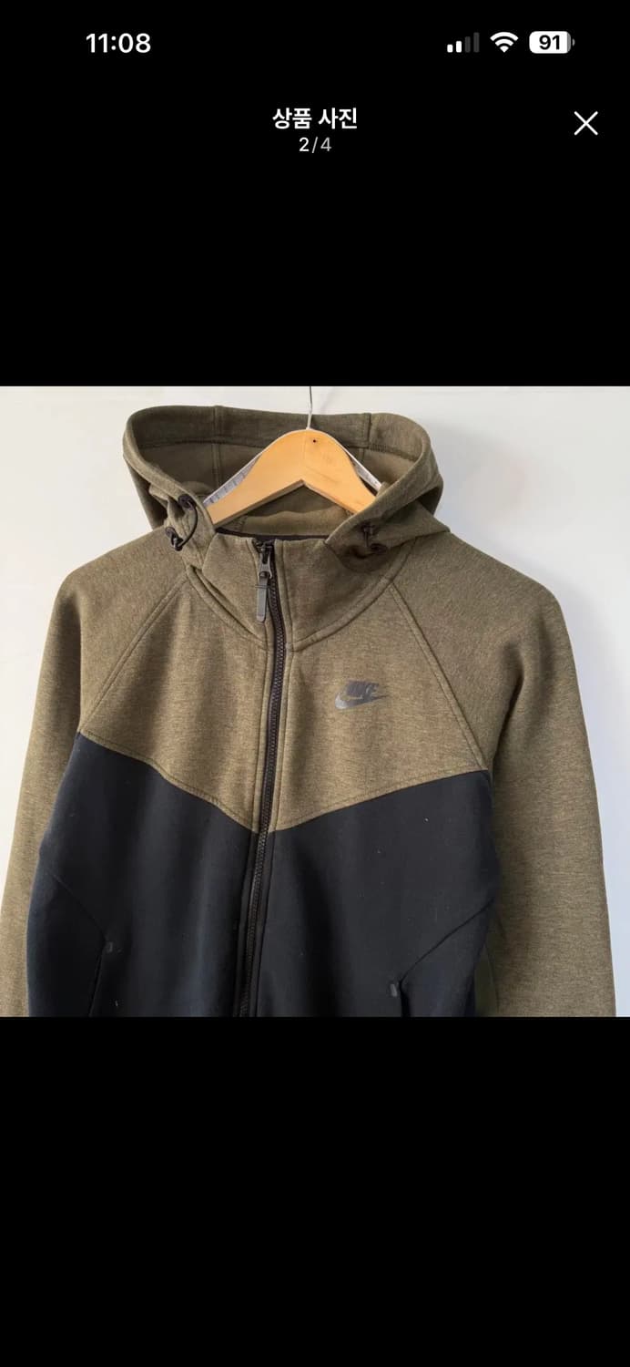 나이키 테크팩 후드집업 올리브 상품이미지2