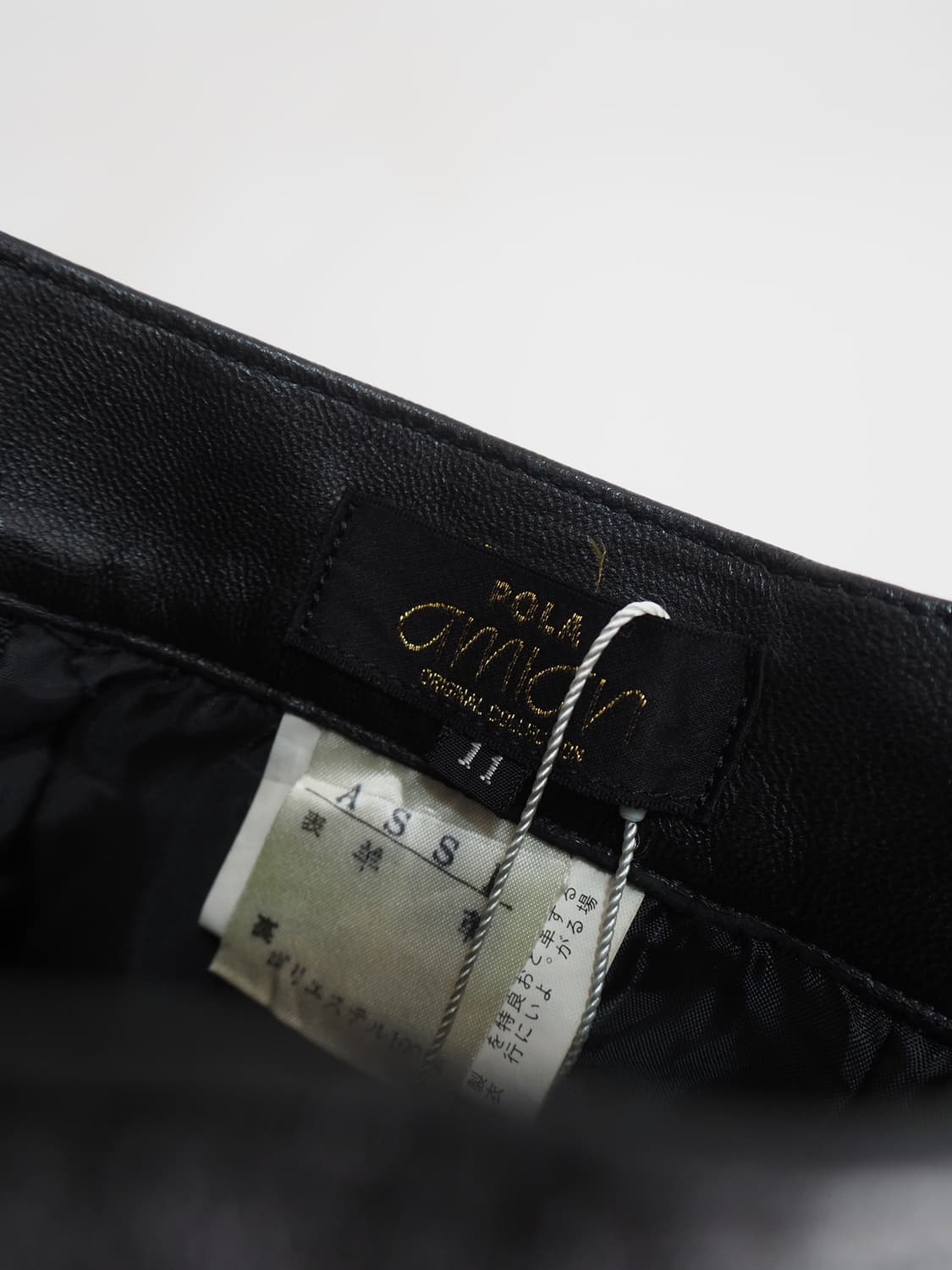 vintage sheepskin leather skirt  상품이미지7