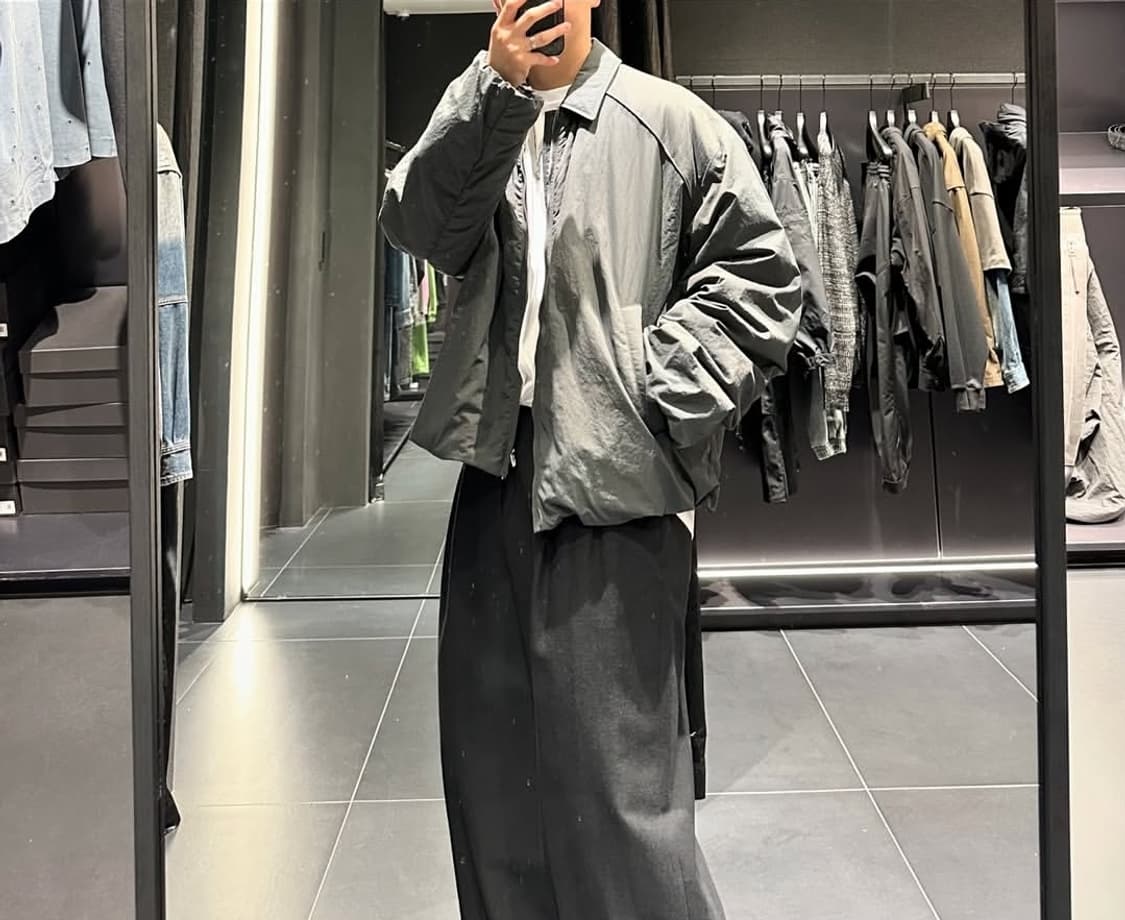 준지 24FW 애쉬 나일론 패디드 점퍼 상품이미지6