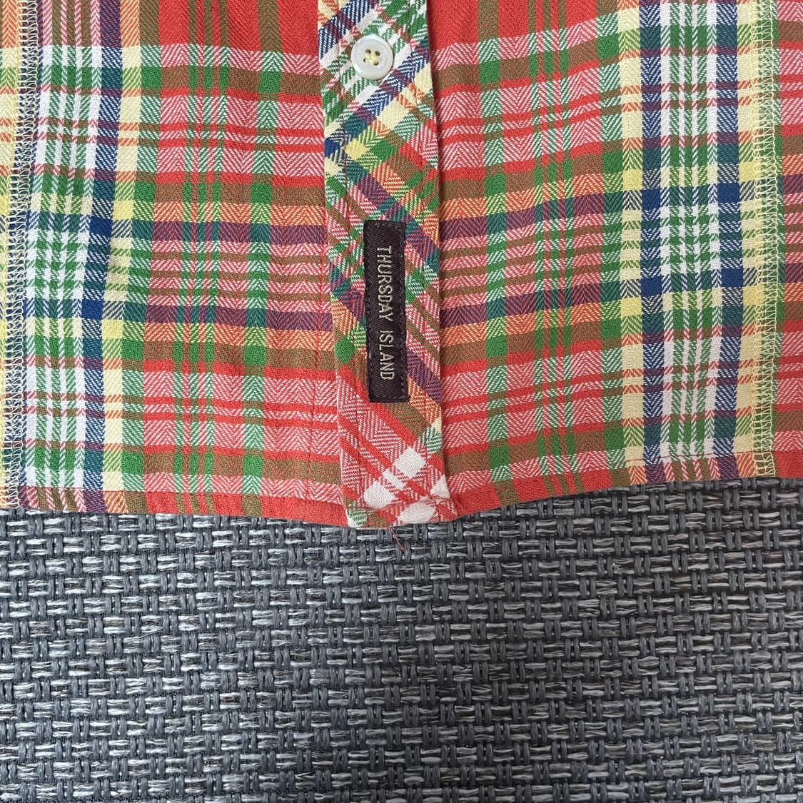 써스데이아일랜드 웨스턴 체크 더블포켓 셔츠 105 상품이미지5