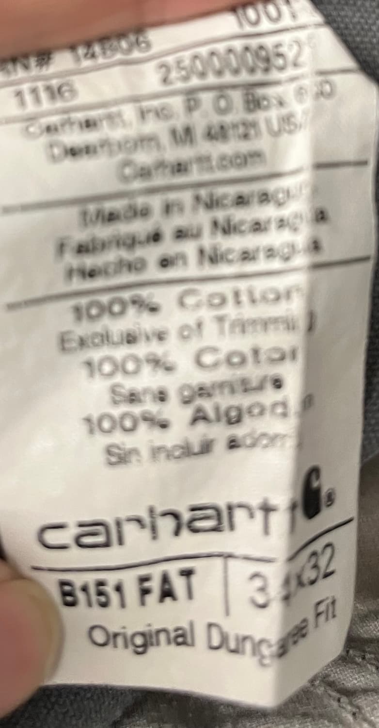 칼하트 카펜터 싱글니 팬츠 상품이미지9