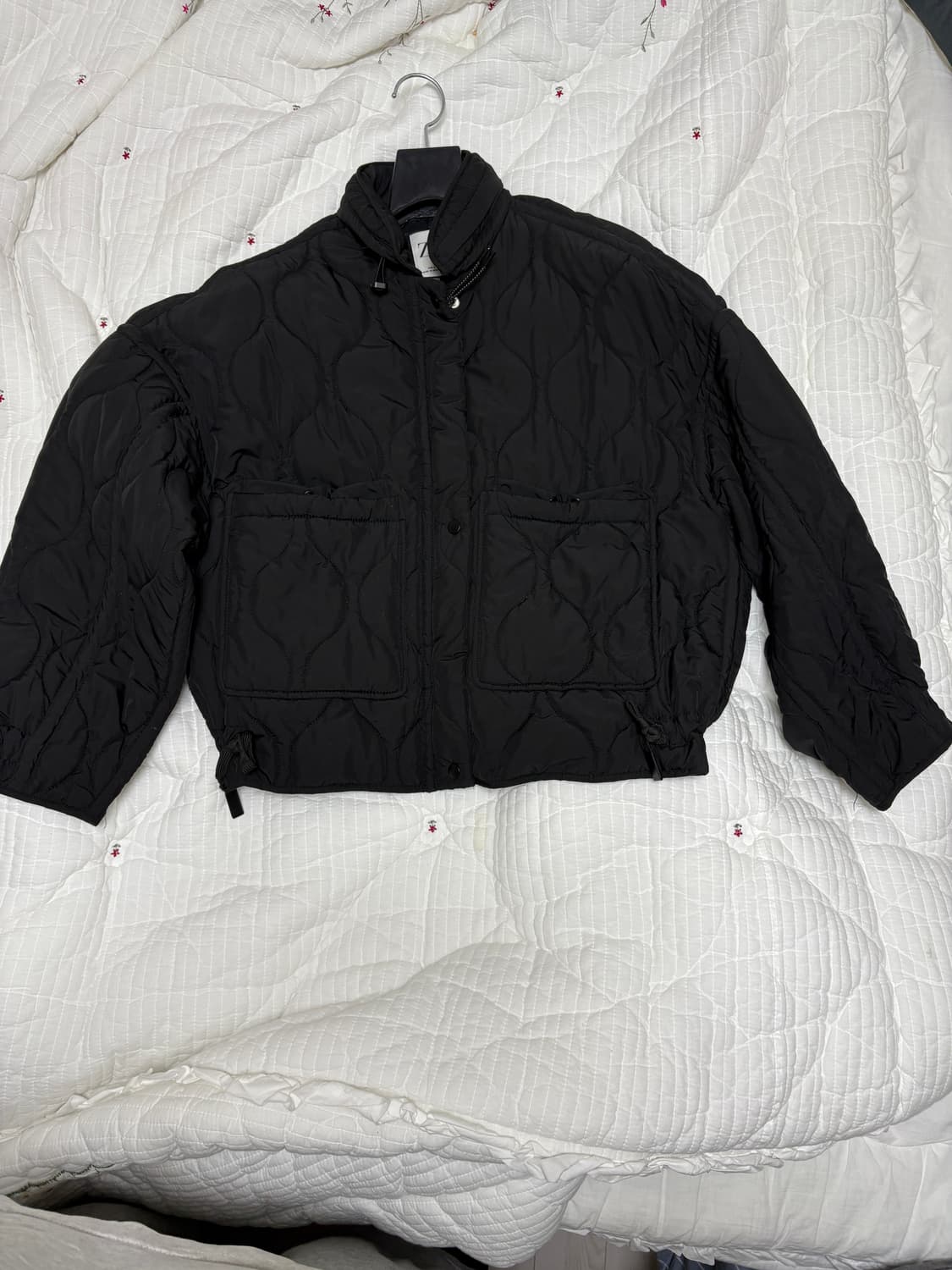 자라 크롭 퀄팅 패딩 상품이미지1