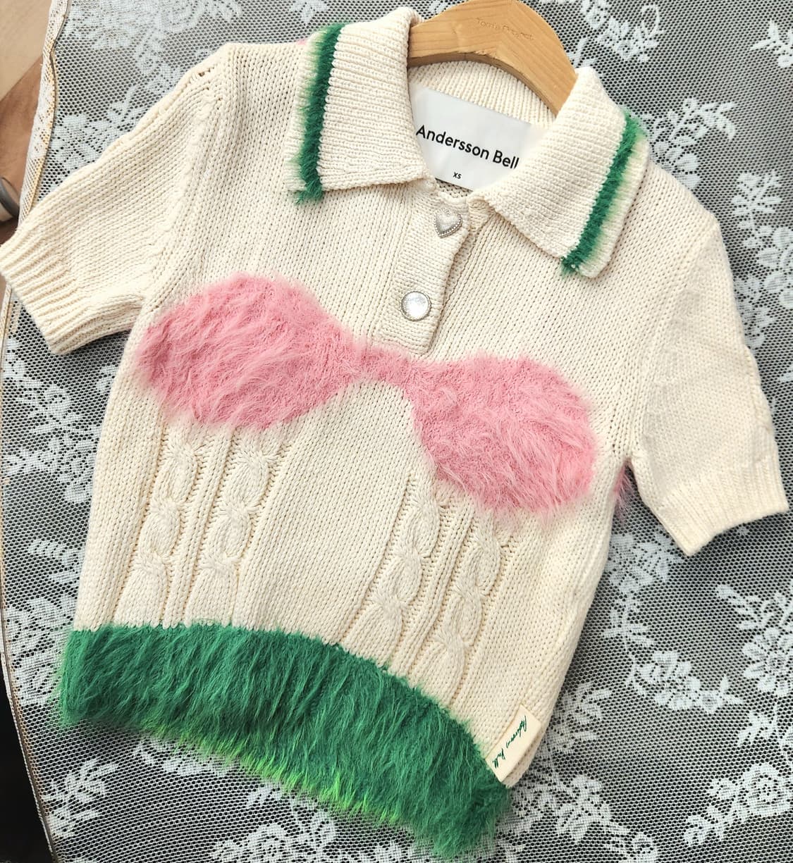 앤더슨벨 란제리 인타르시아 니트탑XS 상품이미지6