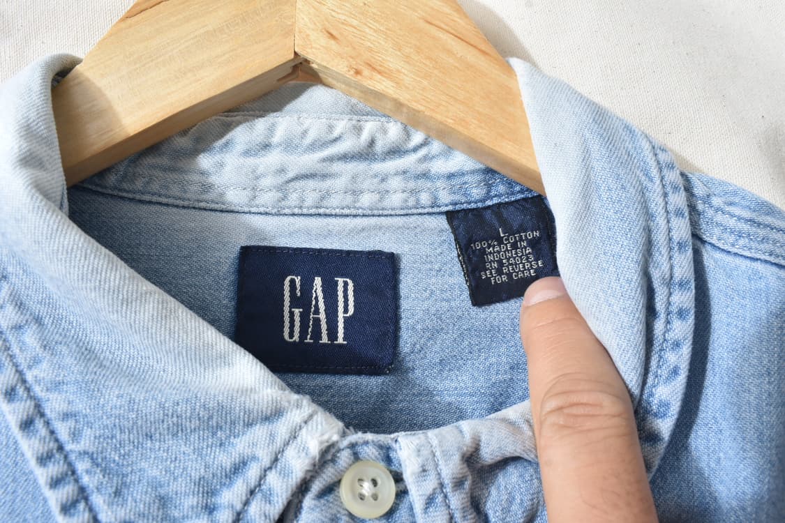 90s 올드갭 GAP 데님 셔츠 M0697 상품이미지5
