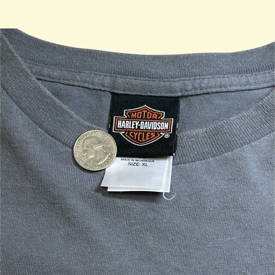 할리 데이비슨 튜블라 포켓 롱슬리브 그레이 XL 상품이미지5