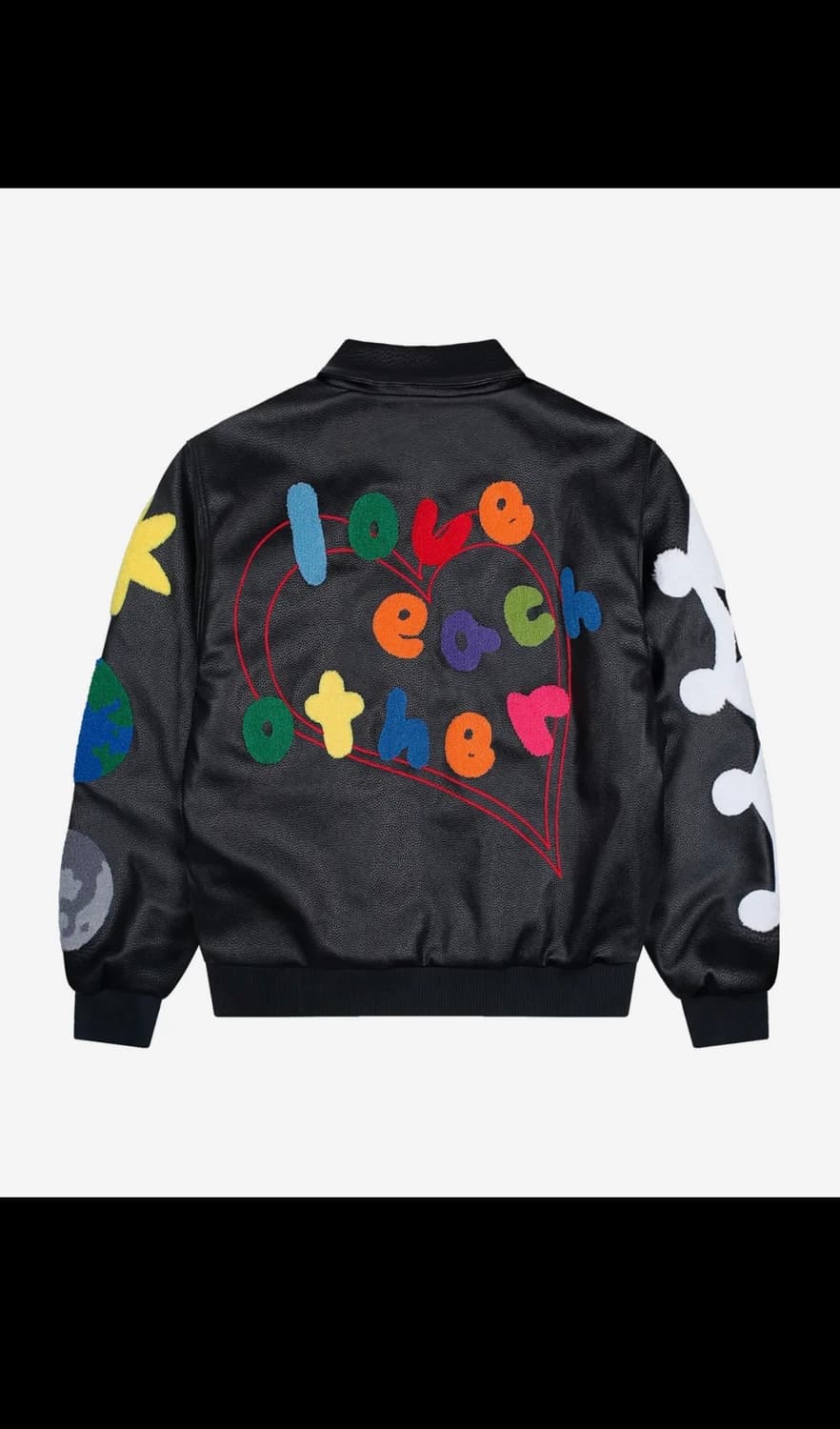 글랙 럽오더 비건 레더 바시티 자켓  상품이미지2