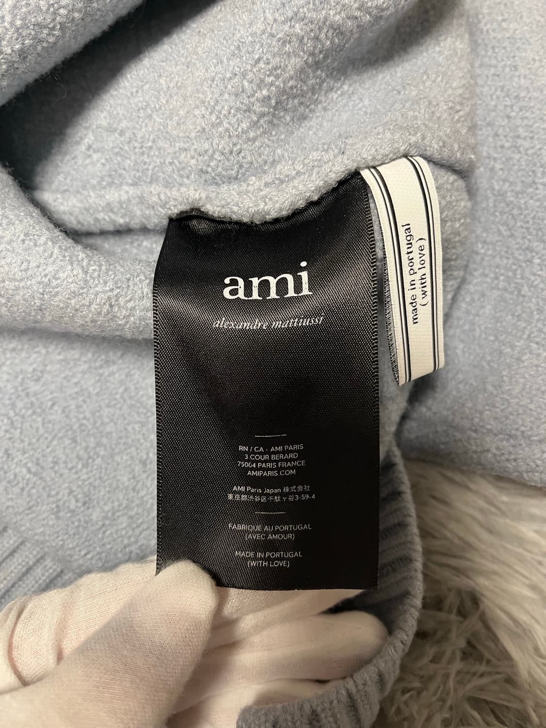 아미 인타르시아 빅로고 니트 상품이미지6