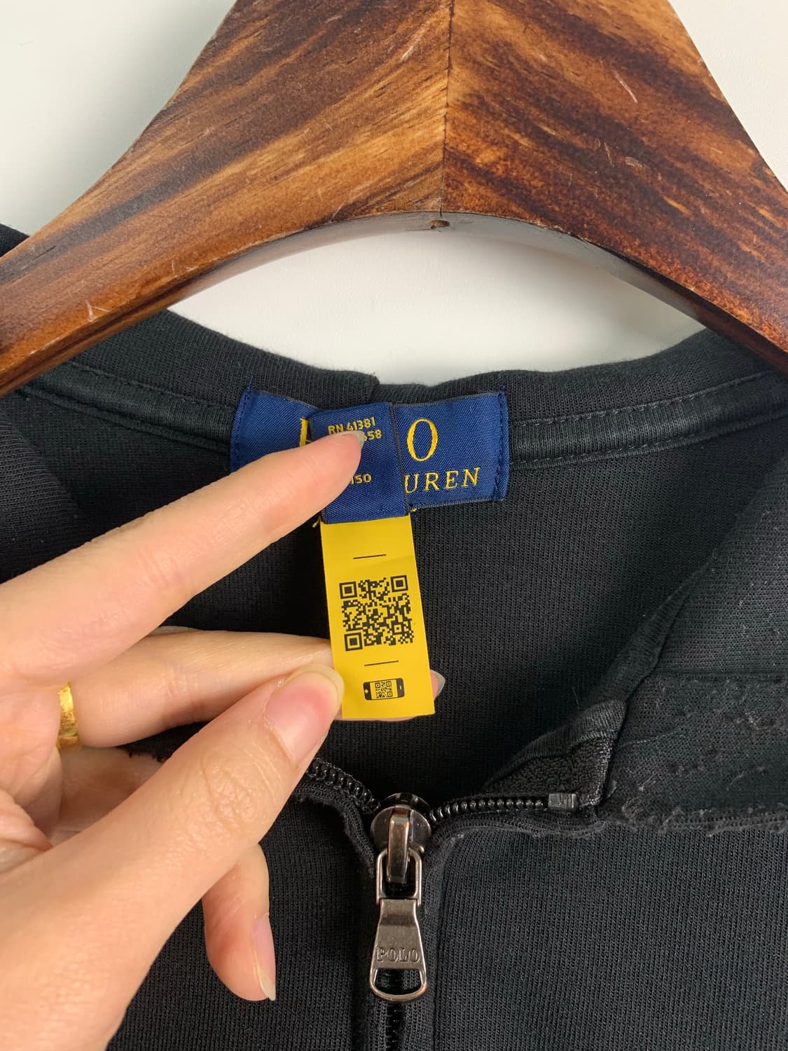 폴로 랄프로렌 신형 자수로고 블랙 후드집업 상품이미지6