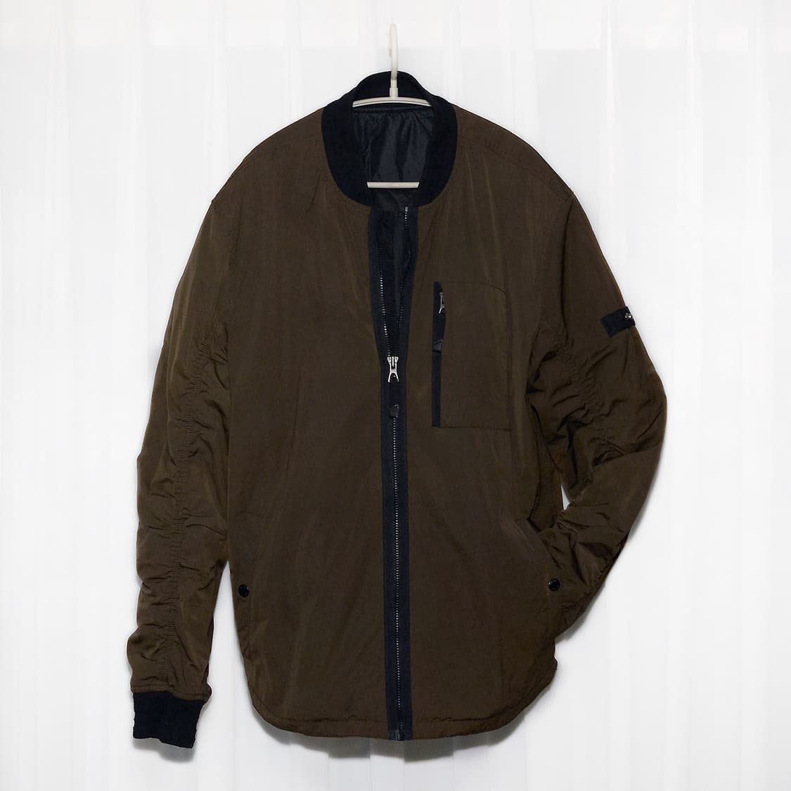 시리즈 (series) 셔링 슬리브 MA-1 집업 퀼팅 자켓 (105) 상품이미지1