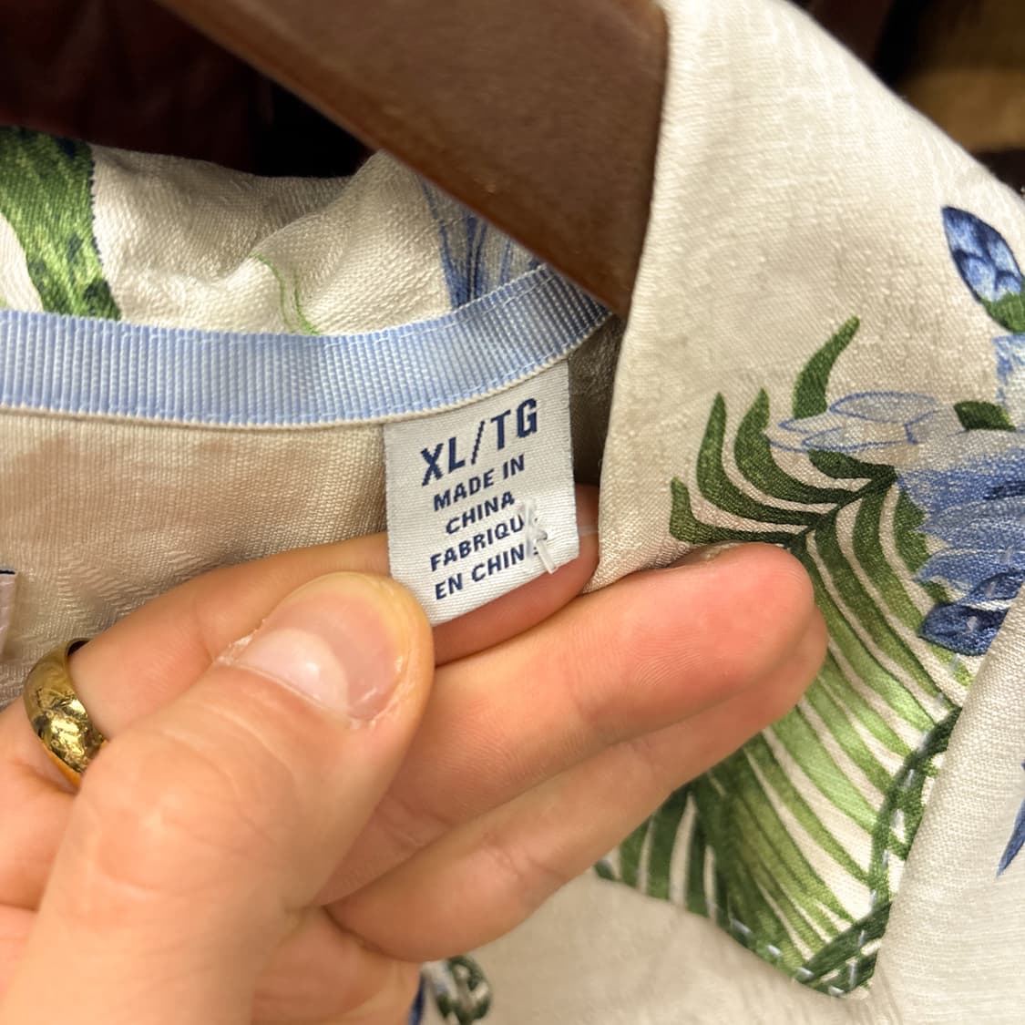 토미바하마 트로피칼 프린팅 실크 자카드 하와이안 셔츠 N1272 상품이미지10