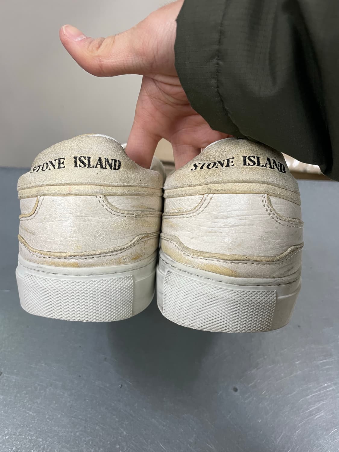 스톤아일랜드 X 디에메 스니커즈 화이트 46 상품이미지10