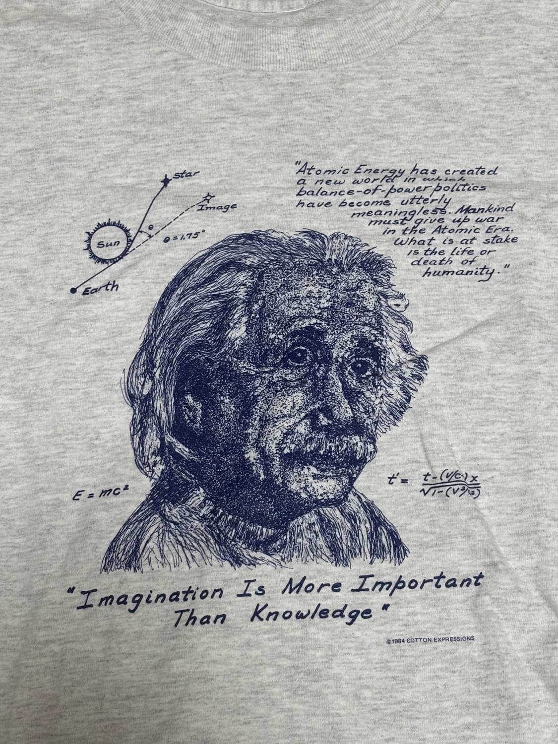 아인슈타인 티셔츠 M 상품이미지2