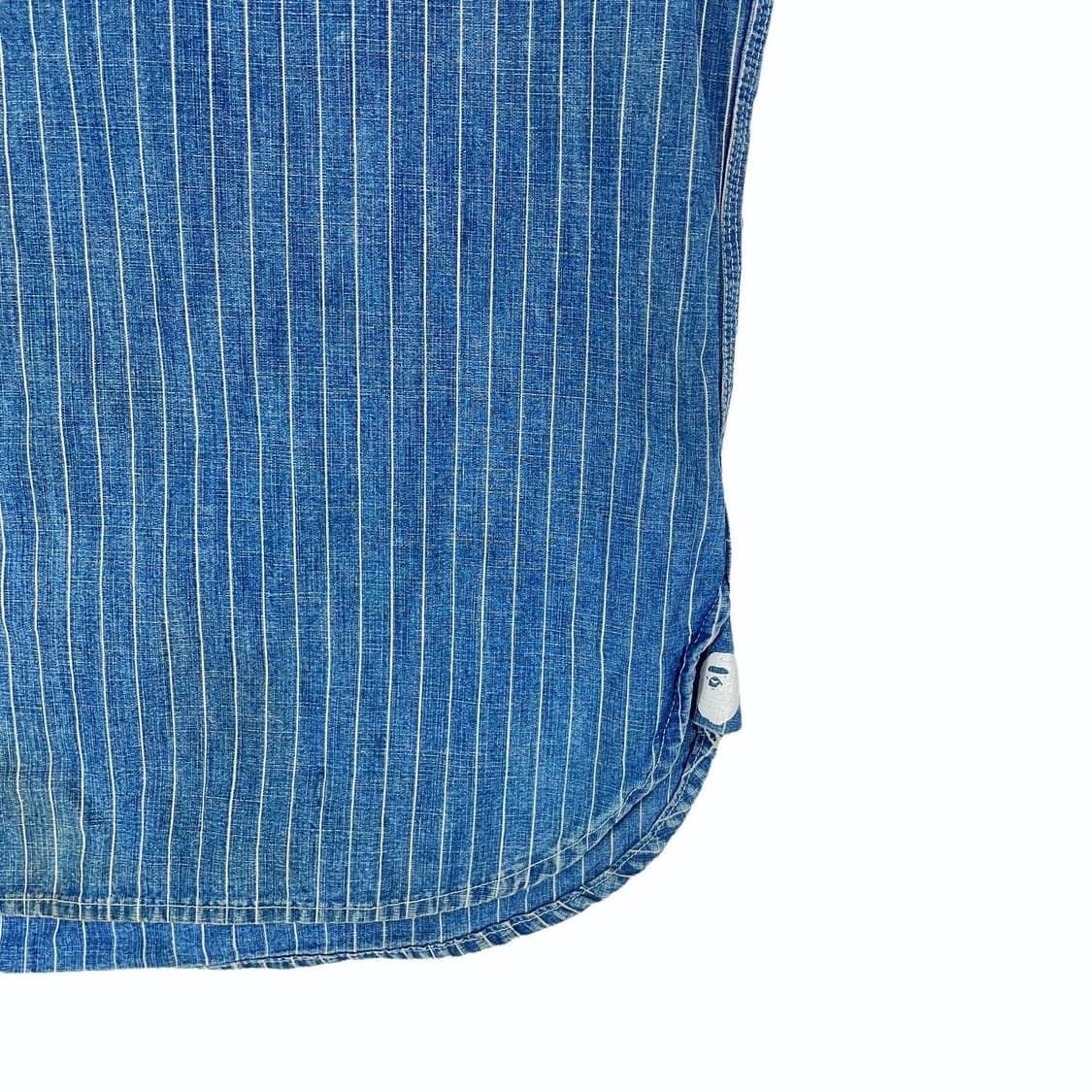 Bape striped denim half shirt 상품이미지4