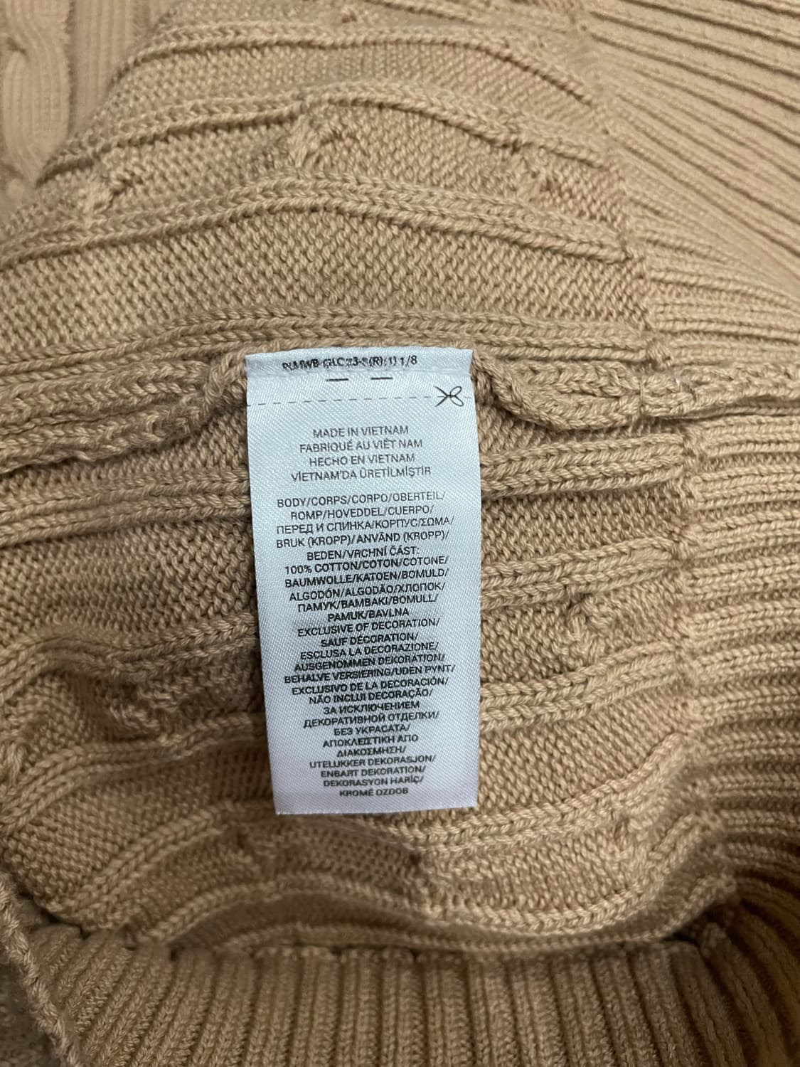 폴로 랄프로렌 화이트포니 베이지 케이블 니트 스웨터 상품이미지7