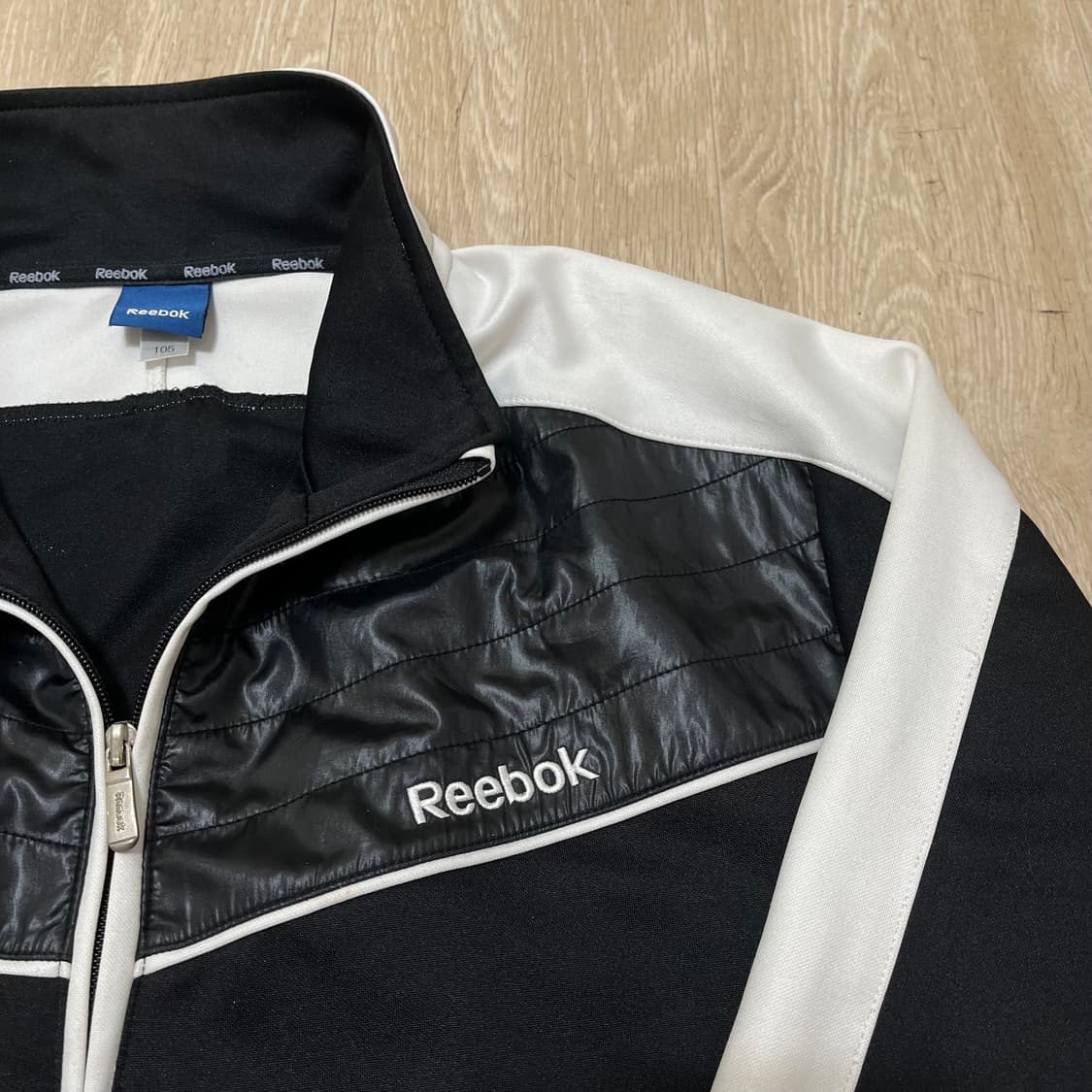 리복 올드스쿨 자수로고 배색 트랙탑 져지 XL(105) 상품이미지3