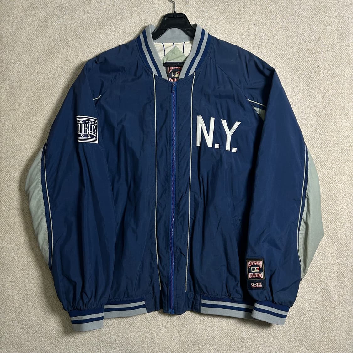  (XL) 90s 쿠퍼스다운 양키스 빅로고 자켓 상품이미지3