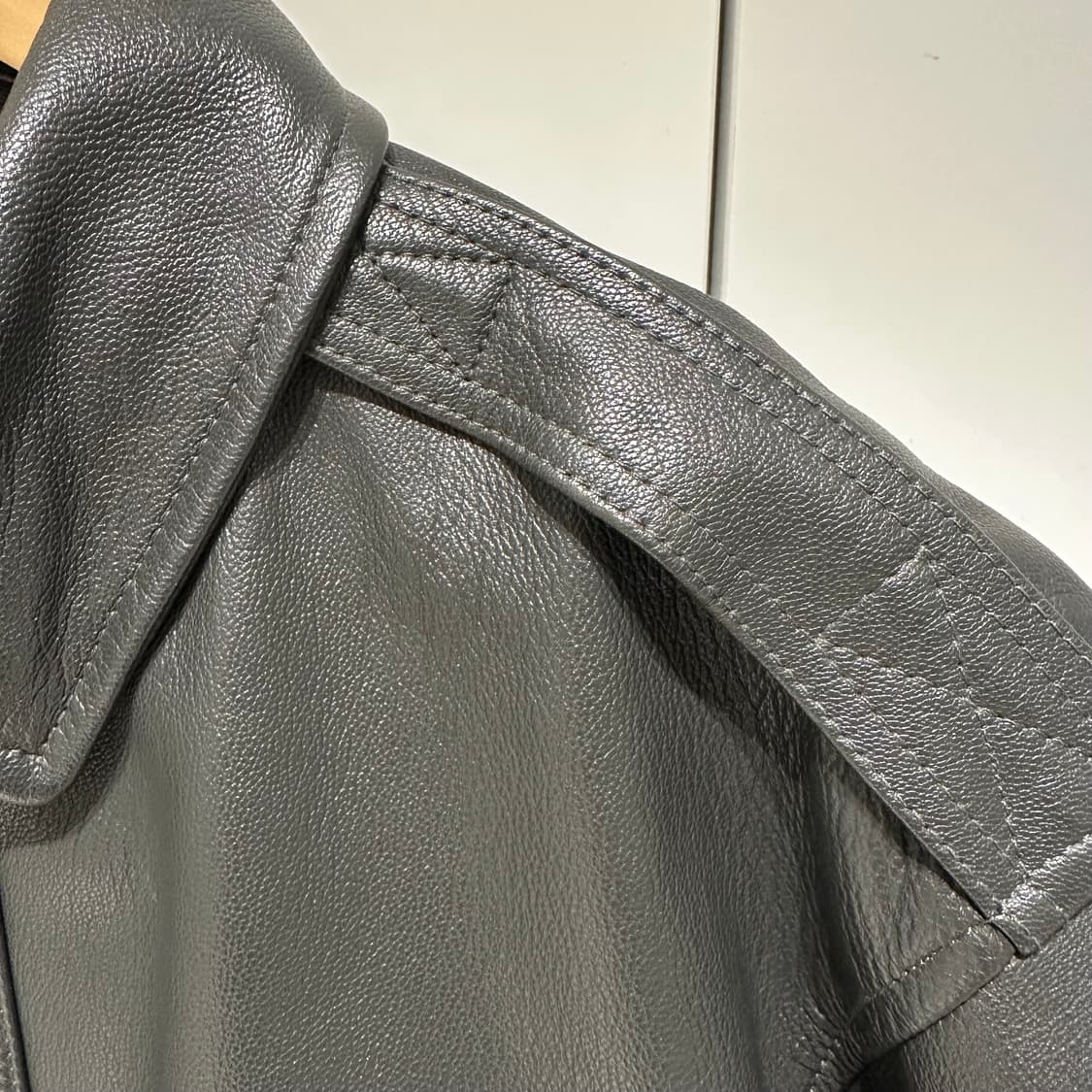 llbean 고트스킨 a-2 자켓 올리브그레이 상품이미지4