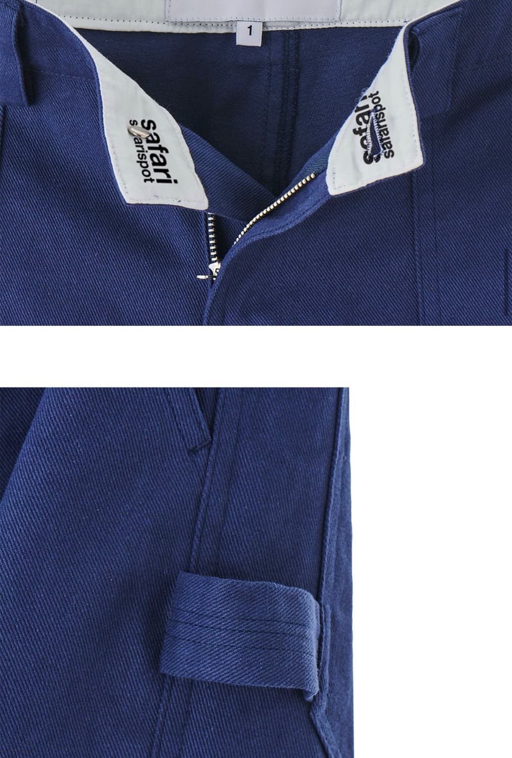 (새상품/택O)사파리스팟 우먼 베이직 사파리 카펜터 코튼 팬츠 네이비 상품이미지2