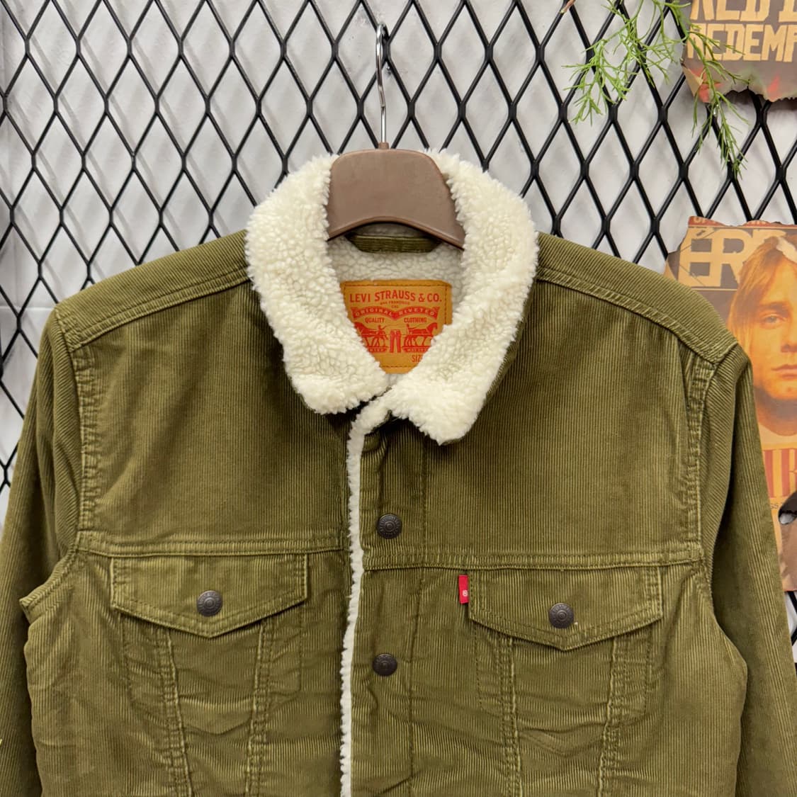 리바이스 타입 3 쉐르파 코듀로이 트러커 자켓 카키 상품이미지3