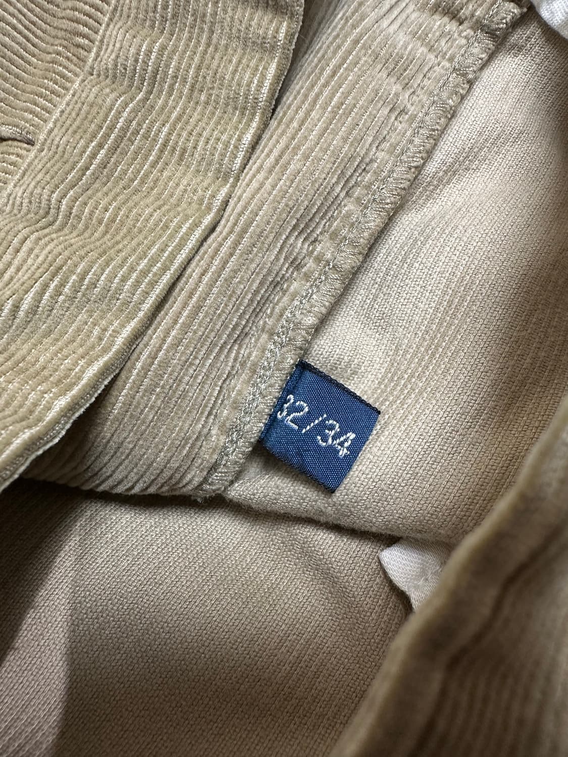 폴로 랄프로렌 베이지 투턱 코듀로이 팬츠 상품이미지4