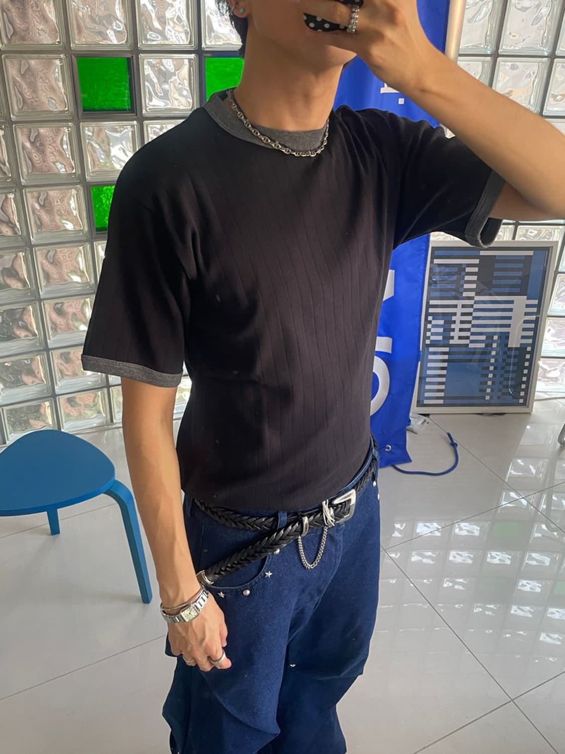 NEEDLING RINGER TEE 니들링 링거 티 상품이미지4