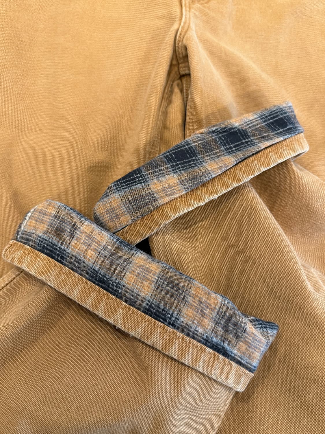 Carhartt 덕 캔버스 싱글니 플란넬 카펜터 워크 팬츠 (31) 상품이미지9