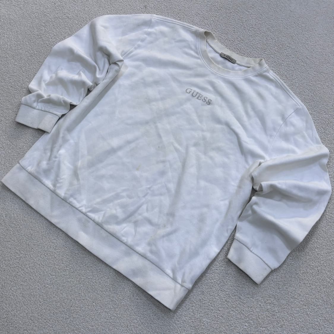 XXL 게스 스몰로고 맨투맨 티셔츠 0324E 상품이미지1