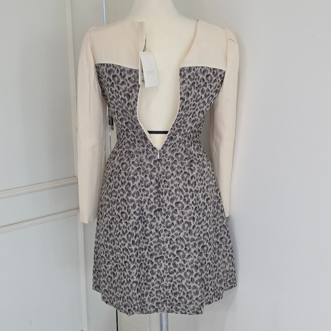 빈티지)레오파드호피st패턴 글리터 플리츠 미니원피스 상품이미지2