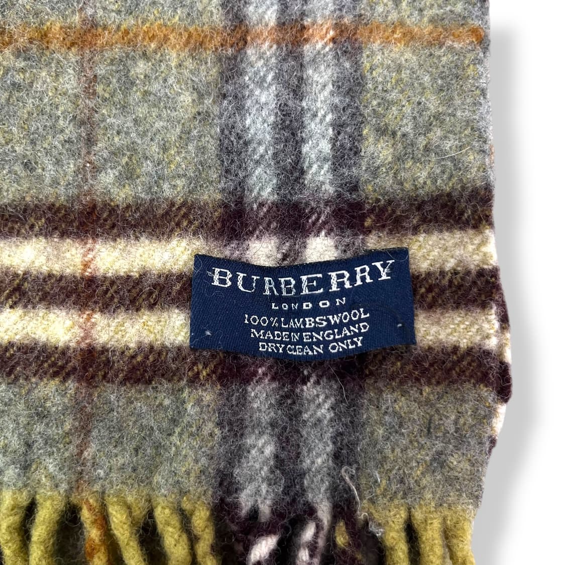 버버리 노바체크 램스울 그린 머플러 상품이미지3
