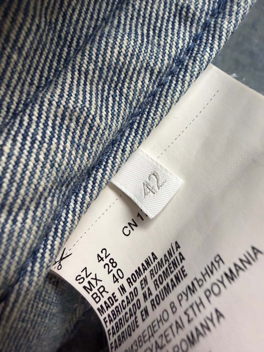 프라다 크롭 오가닉 데님 재킷 ( 크롭 여성 오버핏 ) 상품이미지7